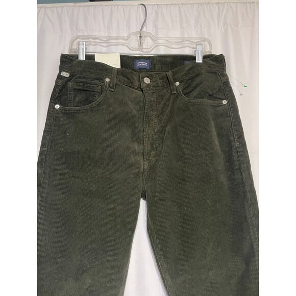 Citizens Of Humanity Olive Green Corduroy Pants 27" Length - Picture 2 of 7